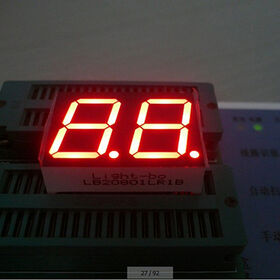 Display LED de 7 segmentos, rojo ultra brillante, 0.8 pulgadas, para electrodomésticos. Pantalla LED de alta luminosidad para uso en equipos del hogar.