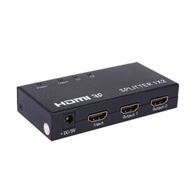 1x2 HDMI Splitter, 1080P 3D Audio Return, HDCP