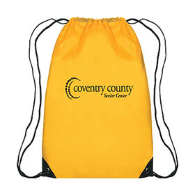 OEM design cheap promotional non-woven polyester drawstring bag eco-friendly foldable polyester backpack