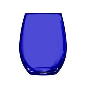 Copas de vino sin Stemless del azul de cobalto al por mayor, colores adicionales están disponibles