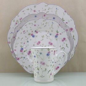 Floral serving platter, Corona by Andrea Sadek, Floral Chintz