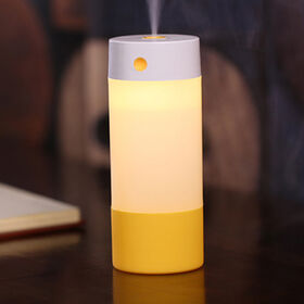 Pelembab Udara Ultrasonik Kabut Dingin 250ml untuk Kamar Bayi dengan Mode Lampu Malam, Daya USB
