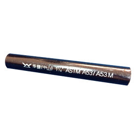 Tubería de acero al carbono negro ASTM A53 Gr. B ERW cédula 40 para oleoductos y gasoductos