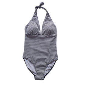 ODM/OEM Ladies' swimsuit in bubble fabric with removable cup customizable printing