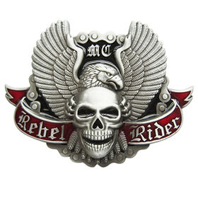 Belt buckle skull 26 Rebel Rider