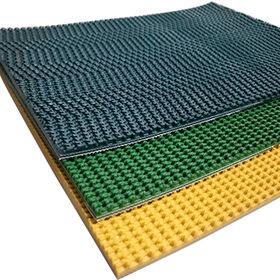 Wholesale best quality grass pattern rough surface green PVC skid conveyor belts