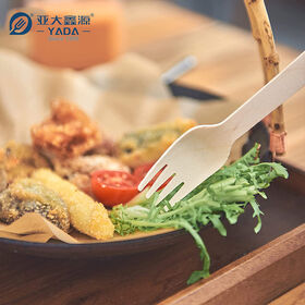 Disposable Tableware Wholesale Biodegradable Wooden Tableware 160mm wooden cutlery set