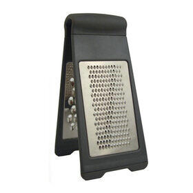 Cheese Grater, 2-side Stainless Steel Lemon Zester, Non-slip Handle Fruit and Vegetable Slicer