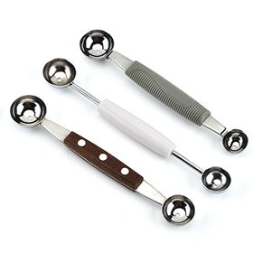 Stainless Steel Double-sided Melon Baller Mini Scoop