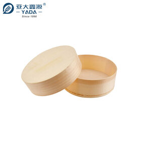 Eco Friendly Wooden Disposable Aspen Pine Cake Box Container For Food Fruit