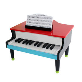 Hape Piano à Queue en Bois Électronique Blanc - Instrument de Musique en  Bois à 30 Touches 