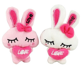 Jouets en forme de lapin en gros de peluche, matériel mou de peluche, taille 90x60cm