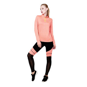 OEM / ODM Ropa de Yoga para Mujer, Top de Manga Larga y Pantalones Deportivos, Leggings de Yoga para Dama