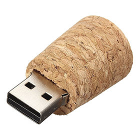 Clé usb bouton en liège