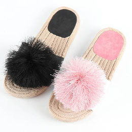 High Quality Custom with Logo Indoor Home Furry Slides Fluffy