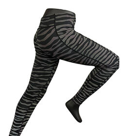 Women's high-waist running legging, eco-friendly material, reflective safety pants