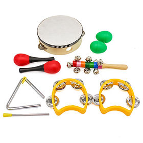 Tout-petit Instruments de musique Instruments de percussion en bois Jouet  préscolaire éducatif pour enfants Bébé Instrument Jouets musicaux Ensemble