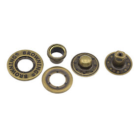 Fashion Antqiue Brass snap button with 406 GP bottom parts for coat