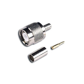 TNC Male Crimp Straight Connector with PTFE gold pin RF adaptor RF connector RF coaxial connector