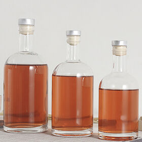 375ml 500ml 700ml clear glass vodka bottle