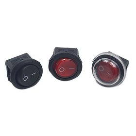 High sales Illuminated Rocker Switch Round Housing Red Cover KCD1-B8 15A 125/250VAC NIUFULAI