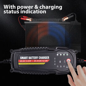 Intelligentes 5-Stufen-Mikroprozessor-Batterieladegerät 12V 24V Autobatterieladegerät