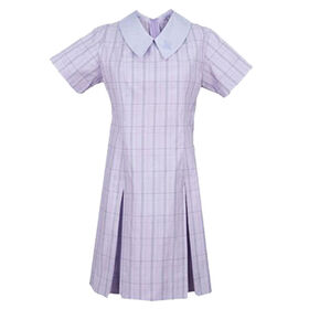 purple school dress Plain Uniform - Summer Dresses