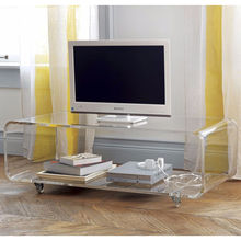 China Acrylic Tv Stand From Shenzhen Manufacturer Haoyu China Clear Acrylic Tv Stand Table Storage Lucite Living Room Furniture Movable Bench