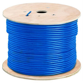 305m Wooden Drum Cat5E RJ45 Blue Ethernet SFTP Cable 24AWGTwistd Pair 1000Ft Copper LAN Cable