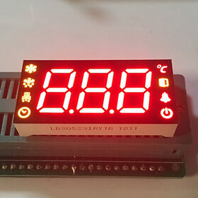Display LED de 7 segmentos de 3 dígitos, 0.52 pulgadas, ánodo común, rojo/amarillo personalizado para refrigerador