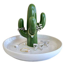 Buy Wholesale China Cute Ceramic Cactus Ring Holder Jewelry Holder