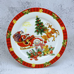 12 Pcs Christmas Paper Plates, 7 /9 Red Santa Claus Dinnerware, Disposable  Dinner Plates Christmas Gifts Bulk Disposable Platesfor Christmas Party  Holiday Party