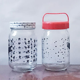 Buy Wholesale China High Quality 500ml 16oz Emboss Logo Food Glass Mason Jar  With Tin Screw Cap Wholesale & Large Mason Jars at USD 0.21