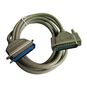 RS232 DB25 to CN36 Printer Cable with Gold-Plated pin Connectors for High-Speed Data Transfer, 1.5 Meter