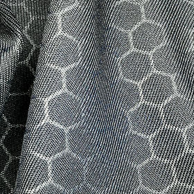 Black Micro Modal Spandex Carbon Mesh Jersey Knit Fabric by the Yard 