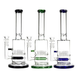 Buy Wholesale China 12.5 Inches Clear Showerhead Perc Honeycomb Perc  Percolator Bong Straight Glass Smoking Water Pipe & Bong Glass Water Pipes  Hookah at USD 8