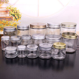 Best seller glass storage jar with metal lid