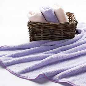 Exceptionally absorbent bath towel quick dry fabric coral fleece antibacterial microfiber bath towel