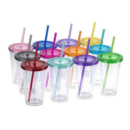 Buy Wholesale China Plastic Tumblers, Fish Scale Plastic Dome Lid Cup With  Straw And Lid & Plastic Tumblers at USD 3.35