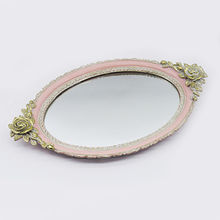 China Decorative Vanity Mirror Tray Cake Chocolate Plate