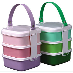 TIGER Tiger stainless steel adult lunch box four-layer large-capacity  insulation barrel student lunch box