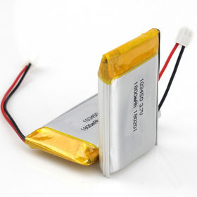103450 3.7V 1800mAh Rechargeable Li-polymer Battery For Smoke Detector, PCM Included