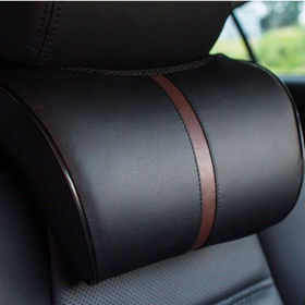 Buy Wholesale China Car Headrest Pillow Black Car Headrest Pillow & Lumbar  Support Pillow In Pu Leather & Car Headrest Pillow at USD 7.5