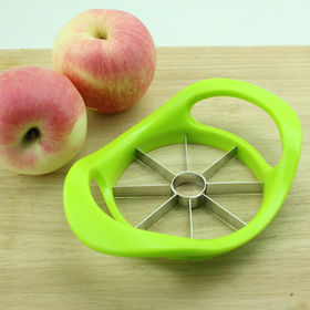 Apple Corer and Slicer, Apple Slicer and Corer, Matte Gold Apple Cutter, Stainless Steel 12 Blade, Gold Kitchen Utensils, Fruit Cutter, Fruit  Slicer Cutter