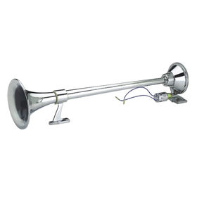 12V / 24V 500db Double trompette Électrique Klaxon Loud Chrome Air
