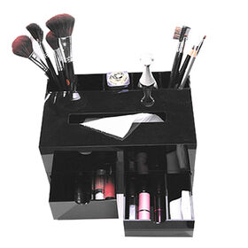 Boîte de rangement de maquillage en acrylique personnalisée - Organisateur de cosmétiques sur mesure