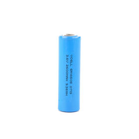 Vente en gros de batterie au lithium Li-SOCl2 ER14505 3.6V 2600mAh pour dispositifs médicaux, compteurs de gaz et compteurs d'eau