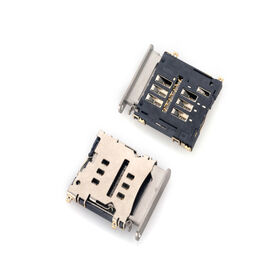 Connecteurs de carte Micro SIM 6PIN simples, lecteurs de carte SIM normalement ouverts pour téléphone mobile