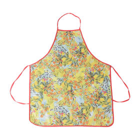 Wholesale waterproof polyester/cotton material cooking apron with transfer printed