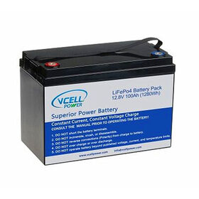 Solar Stromspeicher Batterie 12V 100Ah LiFePO4 Akku Pack